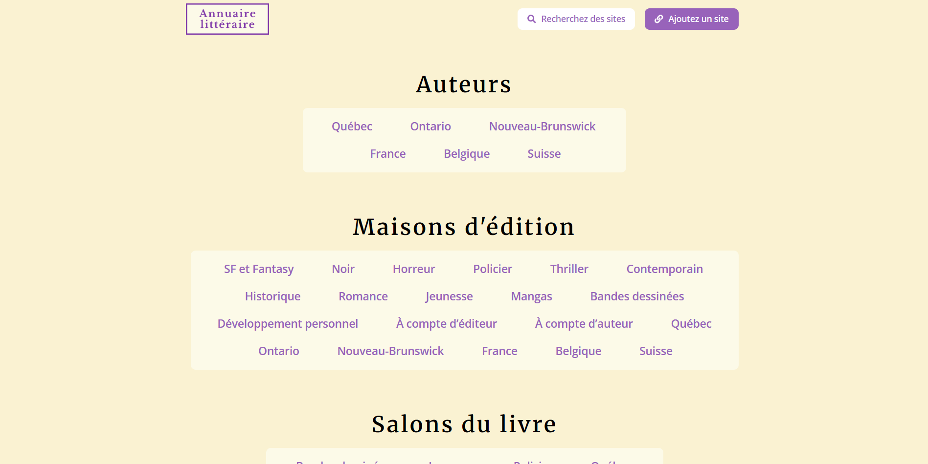 Annuaire littéraire